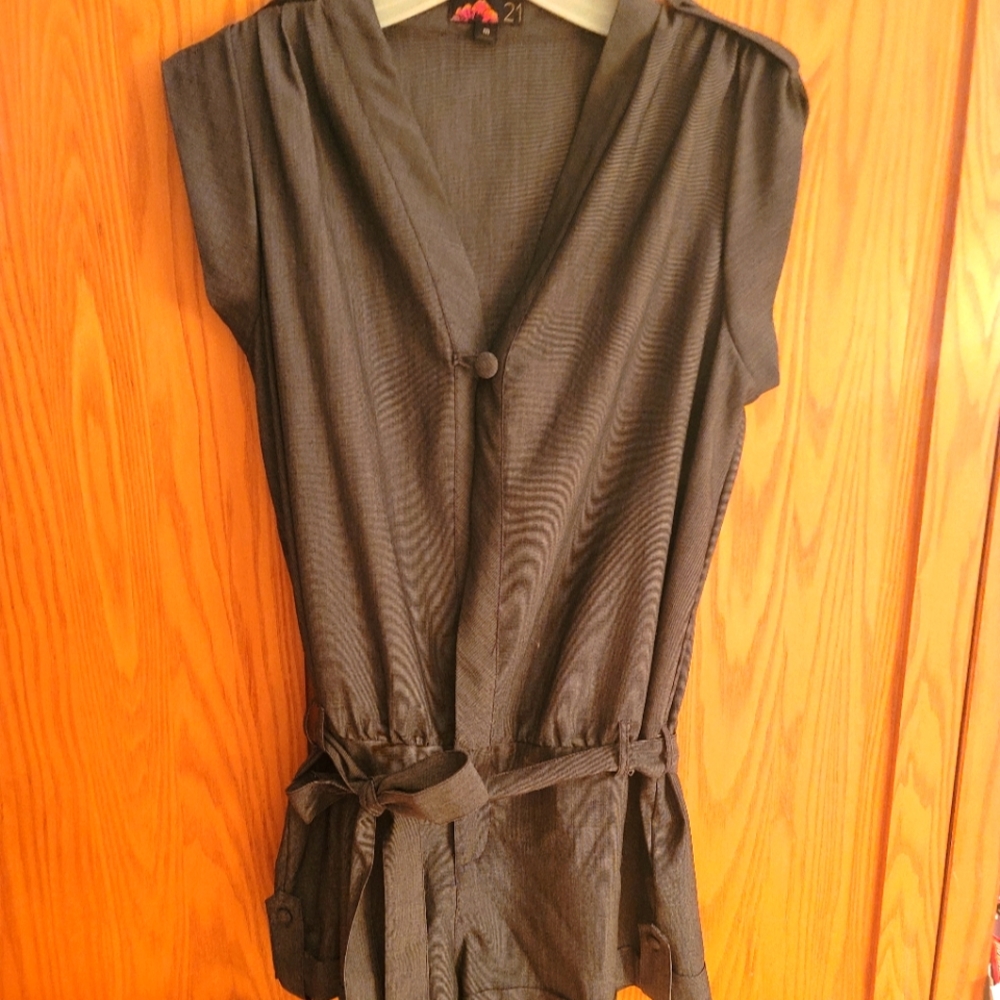 Forever 21 Grey Romper